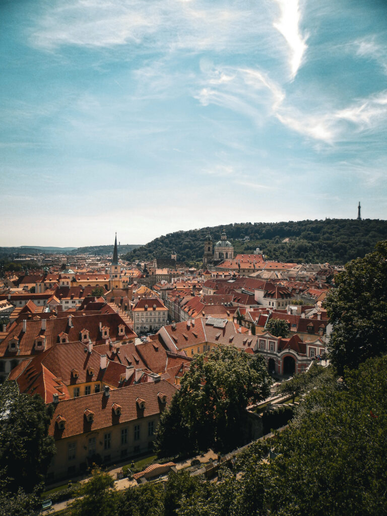 vue du chateau de prague