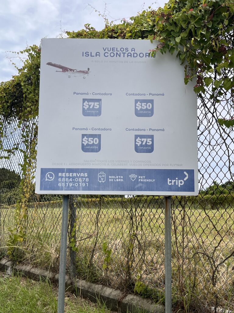 Isla Contadora : comment y aller, où loger, que faire? (Notre guide complet) tarifs vol panama city vers isla contadora